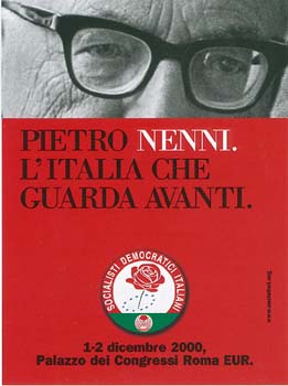 2000 - Manifesto SDI per il convegno su Pietro Nenni