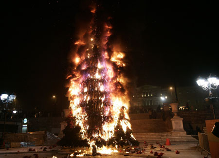 LA GRECIA NEL CAOS, 9 dicembre 2008